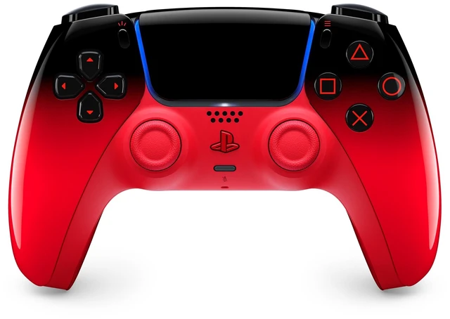 Alt view image 10 of 18 - PS5 DualSense Wireless Controller - Techno Red - for PS5, PC, Mac, and Mobile