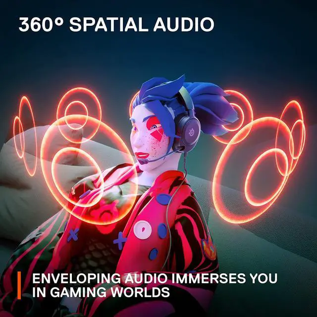 Alt view image 4 of 10 - NEW SteelSeries Arctis Nova 1 Multi-System Gaming Headset — Hi-Fi Drivers — 360° Spatial Audio — Comfort Design — Durable — Ultra Lightweight — Noise-Cancelling Mic — PC, PS5/PS4, Switch, Xbox - Black