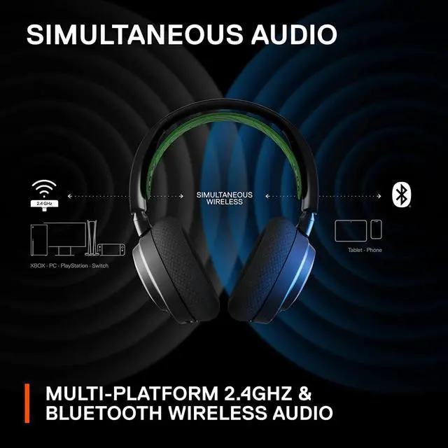 Alt view image 6 of 11 - SteelSeries Arctis Nova 7X Multi-Platform Premium Wireless Gaming Headset - Black