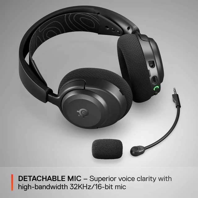 Alt view image 8 of 9 - SteelSeries Arctis Nova 3X Wireless Multi-Platform Gaming Headset - Mobile App Control, 40 HR Battery, Neodymium Magnetic Drivers, 2.4GHz/Bluetooth, Xbox, PS5, PC, Switch, Mobile - Black