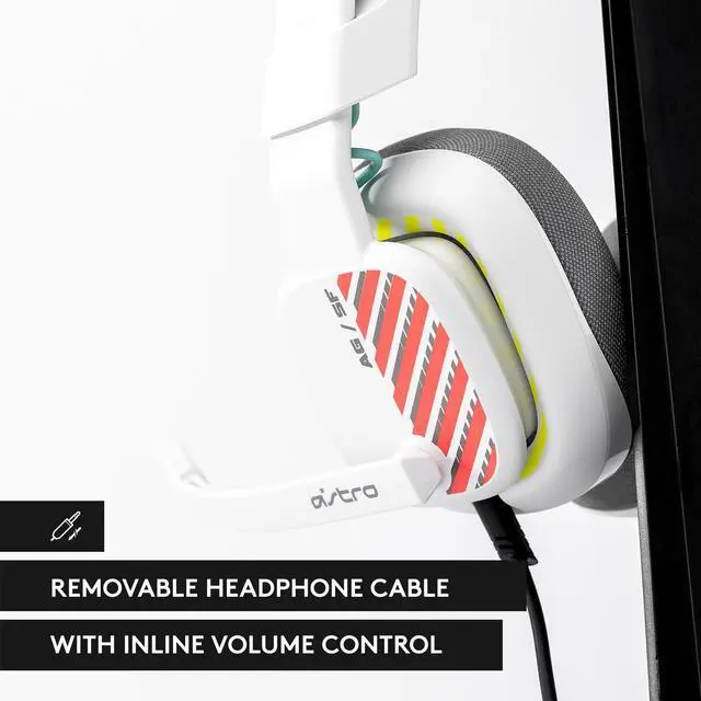 Alt view image 4 of 8 - ASTRO A10 Gen 2 Wired Headset for PlayStation, PC, Over-ear Gaming Headphones with Flip-to-mute Microphone, 32 mm Drivers