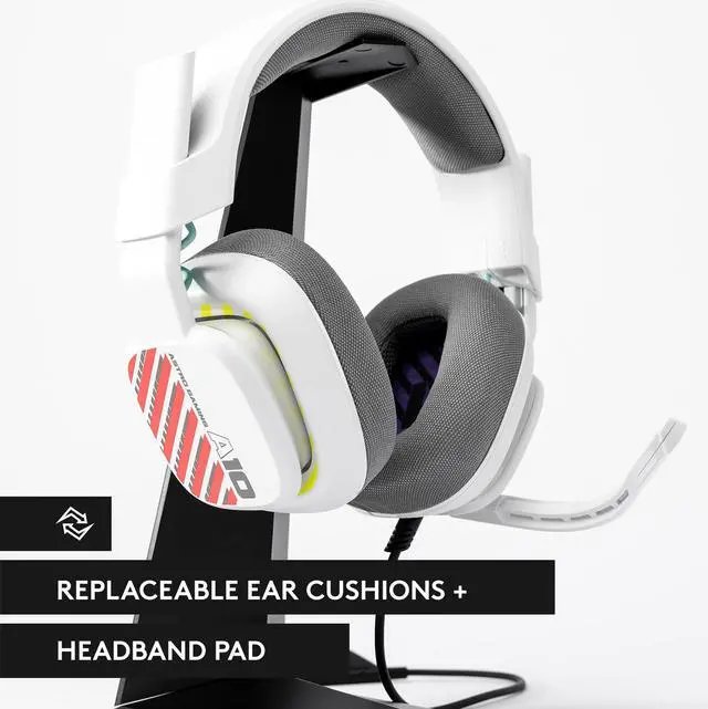 Alt view image 7 of 8 - ASTRO A10 Gen 2 Wired Headset for PlayStation, PC, Over-ear Gaming Headphones with Flip-to-mute Microphone, 32 mm Drivers