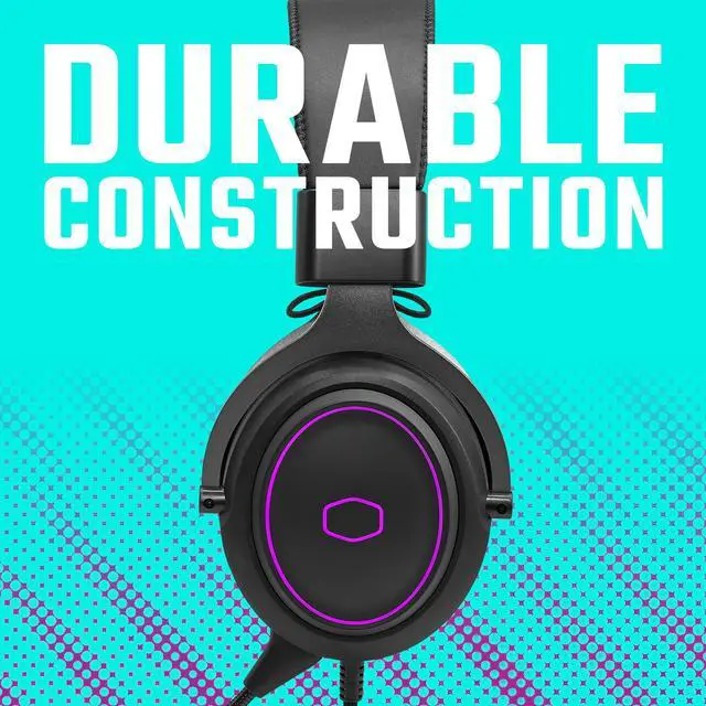Alt view image 3 of 14 - Cooler Master CH331 Gaming Headset Virtual 7.1 Surround Sound, Omnidirectional Mic, Durable Aluminum Frame, RGB Illumination, Detachable Omni-Directional Boom Mic, USB Connectivity (CH-331)