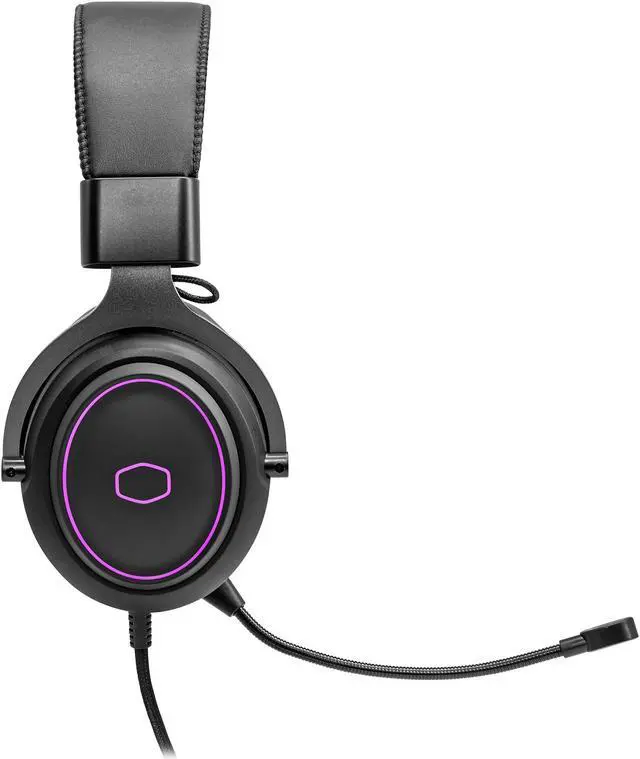 Alt view image 7 of 14 - Cooler Master CH331 Gaming Headset Virtual 7.1 Surround Sound, Omnidirectional Mic, Durable Aluminum Frame, RGB Illumination, Detachable Omni-Directional Boom Mic, USB Connectivity (CH-331)