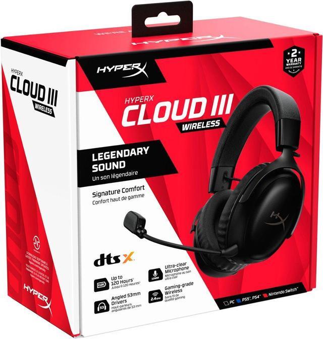 Alt view image 9 of 10 - HyperX Cloud III Wireless - Gaming Headset - Black