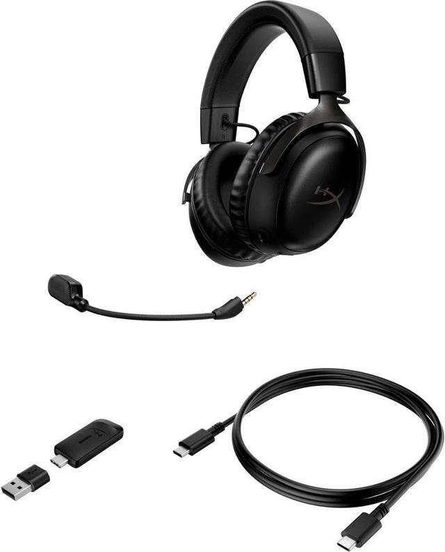 Alt view image 7 of 10 - HyperX Cloud III Wireless - Gaming Headset - Black