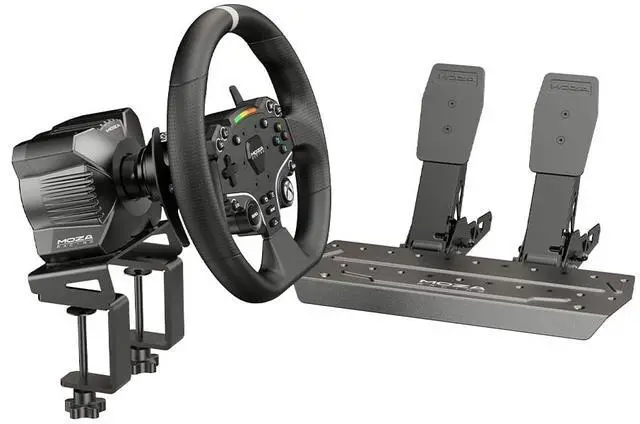 Alt view image 3 of 13 - MOZA RACING Game RS053 R3 Racing Wheel and Pedals Black for Xbox & PC