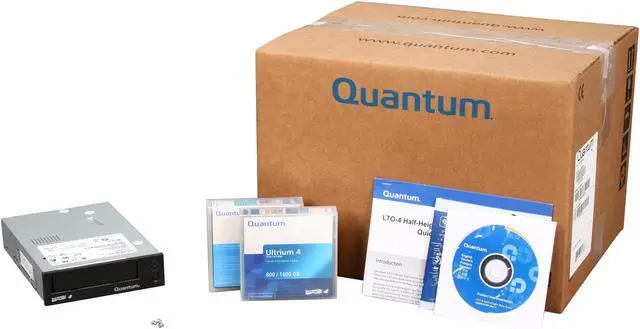 Alt view image 5 of 5 - Quantum TC-L42AN-EY Black 1.6TB Internal SAS Interface LTO Ultrium 4 Tape Drive
