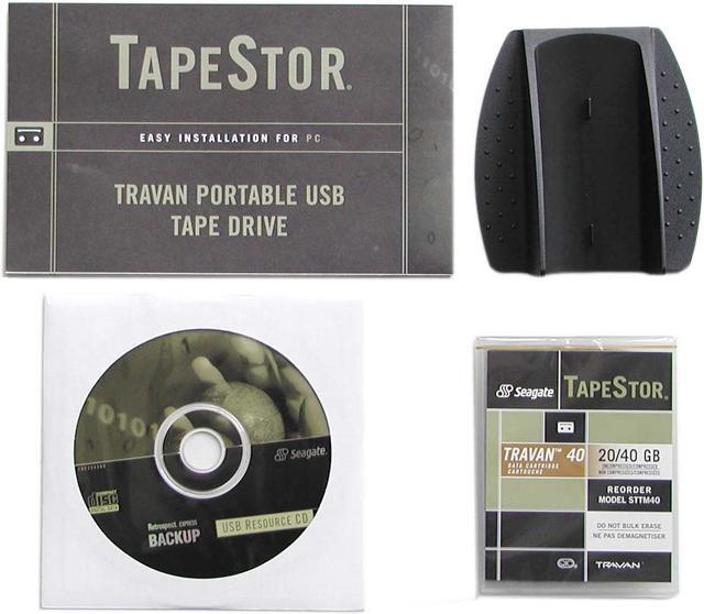 Alt view image 4 of 5 - CERTANCE STT6201U2-R Black 20GB External USB 2.0 Interface Tape Drive