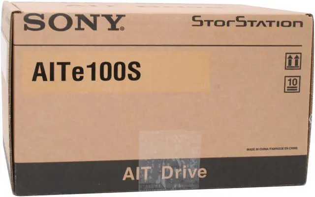 Alt view image 9 of 9 - SONY AIT-1T, 40GB, 6MB/s external SCSI drive, black, Symantec software