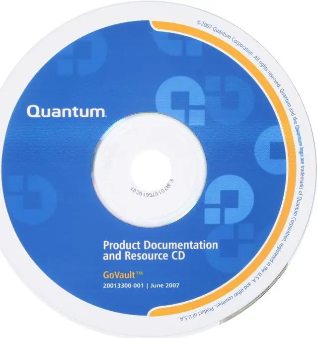 Alt view image 6 of 7 - Quantum GoVault Data Protection Solution 3200 QR1201-B5-S2D16 Internal SATA Interface GoVault Tape Drive (two160GB cartridges)