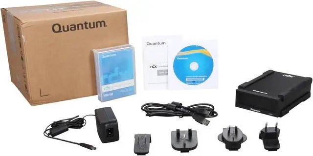 Alt view image 5 of 5 - Quantum TR050-CTDB-S1BA Black External USB 2.0 Interface RDX RDX Cartridge Hard Drive with Docking Station