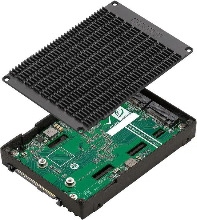 Main image of Qnap QDA-U2MP U.2 NVMe to Dual M.2 NVMe SSD Convert/Adapter