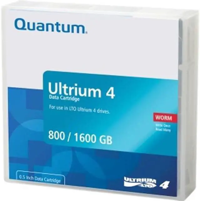 Main image of Quantum MR-L4MQN-02 800/1600GB LTO Ultrium 4 WORM Tape Media 1 Pack