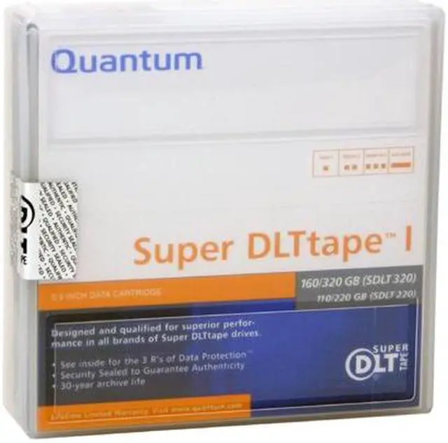 Main image of Quantum MR-SAMCL-01 110/220GB (SDLT220)
160/320GB (SDLT320) Super DLTtape I Tape Media 1 Pack