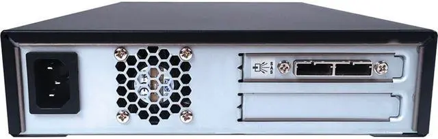 Alt view image 2 of 2 - Quantum LTO-8 Tape Drive, Half Height, Tabletop 6Gb/s SAS, Black, 12Gb/s SAS HBA Bundle, TAA