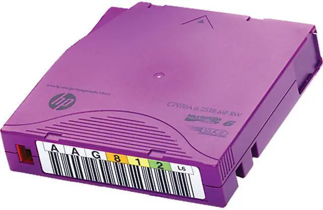 Main image of HP LTO-6 Ultrium 6.25TB MP RW Non Custom Labeled Data Cartridge 20 Pack (C7976AN)