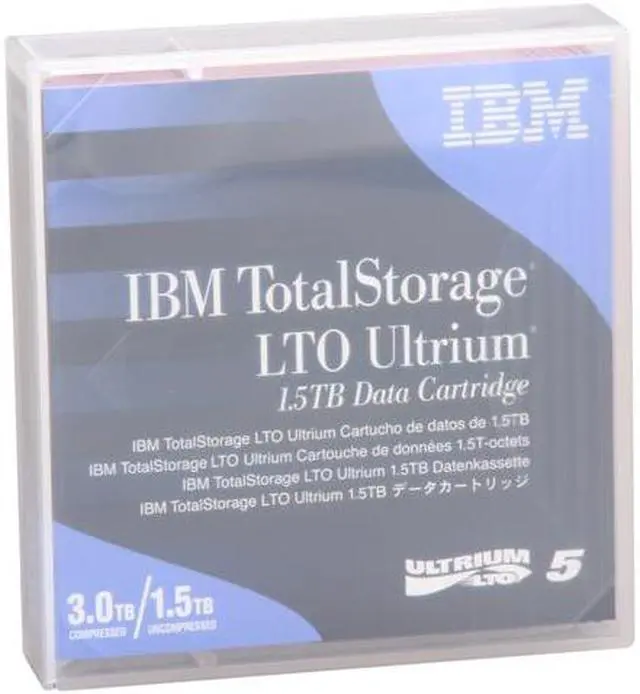 Main image of IBM 46X1290 1.5/3.0TB LTO Ultrium 5 1.5 TB Data Cartridge 1 Pack