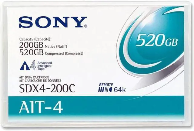 Main image of SONY SDX4200CWW 200/520GB AIT4 Tape Media 1 Pack