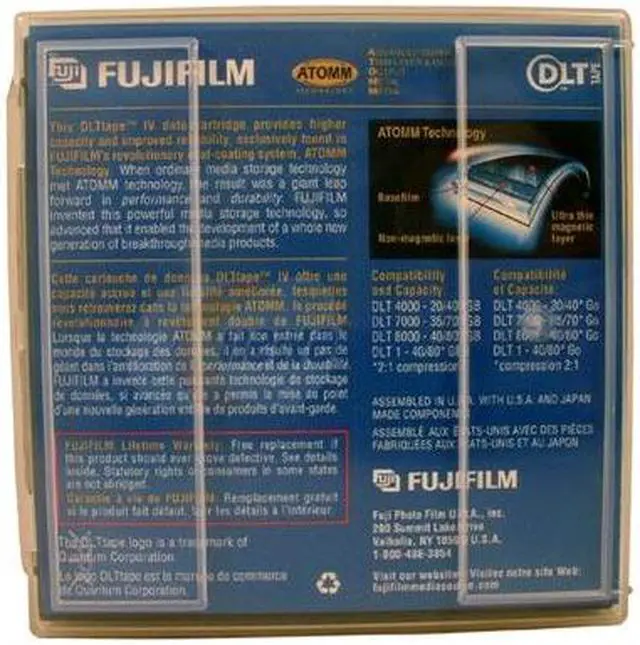 Alt view image 2 of 2 - FUJIFILM 26112088 40/80GB DLTtape IV Tape Media 1 Pack