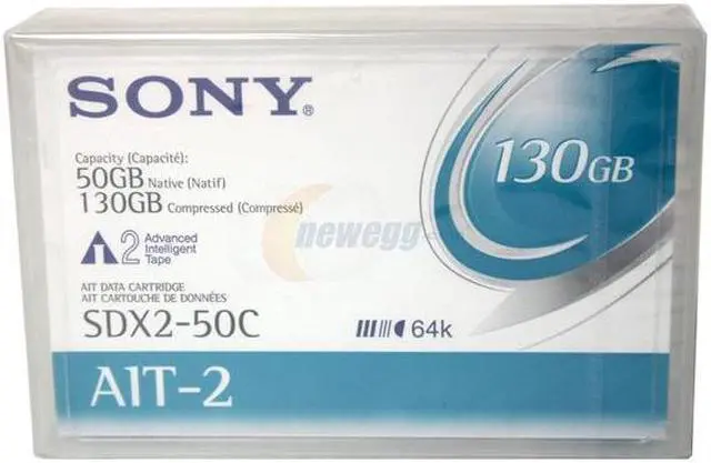 Main image of SONY SDX2-50C 50/130GB AIT2 Tape Media 1 Pack