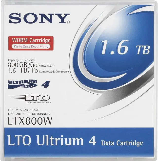 Main image of SONY LTX800W 800/1600GB LTO Ultrium 4 Tape Media