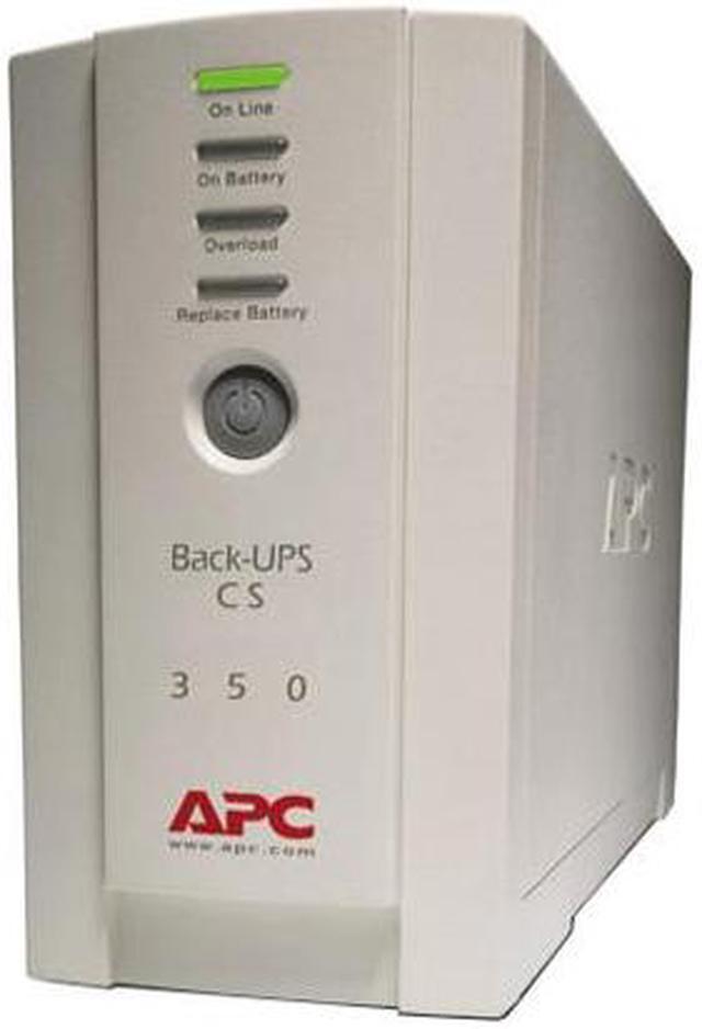 Alt view image 2 of 2 - International Version 230V Model of APC-BK350 210 Watts (1) IEC 320 C13 (Surge Protection) 
(3) IEC 320 C13 (Battery Backup) 
(2) IEC Jumpers (Battery Backup) Outlets Back-UPS CS 350 USB/Serial European Version - 240V