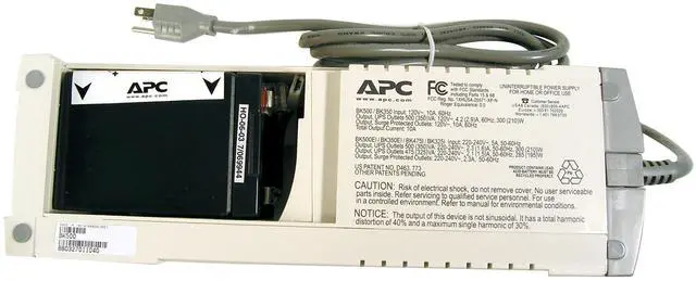 Alt view image 3 of 7 - APC Back-UPS BK500 500 VA 300 Watts 6 Outlets UPS