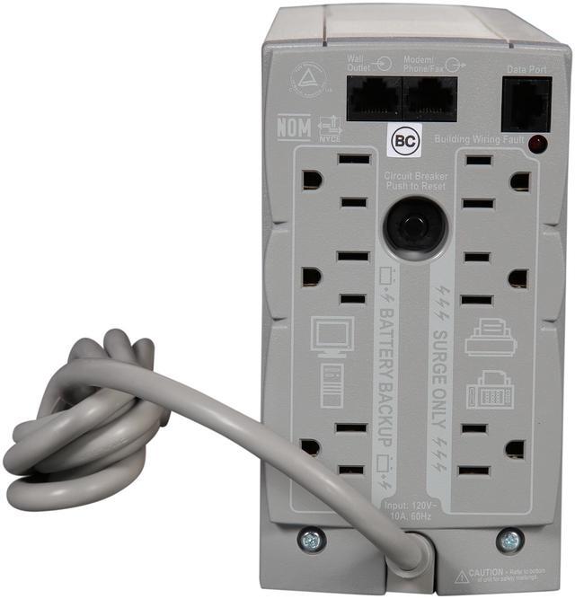 Alt view image 4 of 6 - APC BK350  Back-UPS CS 350 - UPS - External - Standby - AC 120 V - 210 Watts / 350 VA - Interfaces : 1 x management - RS-232 - 9 pin D-Sub (DB-9), 1 x USB - 4 pin USB Type B - 3 x NEMA 5-15R