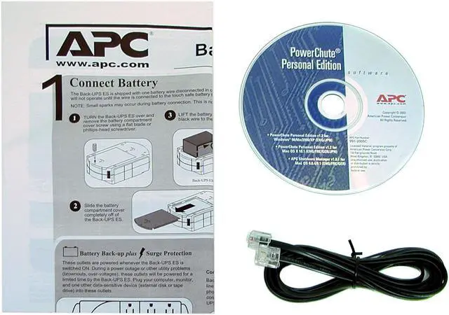 Alt view image 3 of 5 - APC Back-UPS BE350U 350VA 200W 6 Outlets UPS