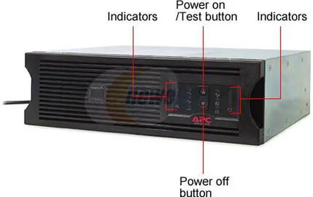 Alt view image 2 of 3 - APC SU1400RMXLB3U 1400 VA 1050 Watts (6) NEMA 5-15R Outlets Smart-UPS XL 1400VA RM 3U 120V - Black