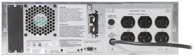 Alt view image 3 of 3 - APC SU1400RMXLB3U 1400 VA 1050 Watts (6) NEMA 5-15R Outlets Smart-UPS XL 1400VA RM 3U 120V - Black