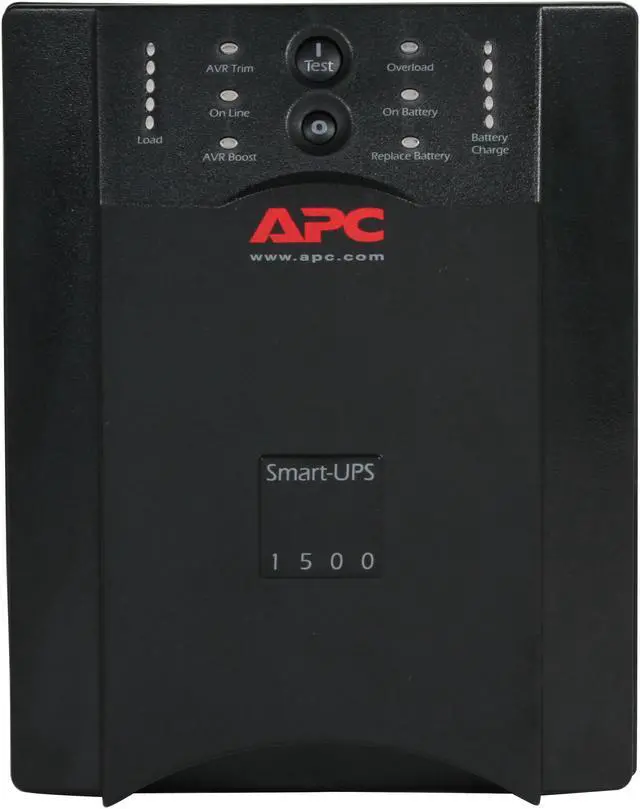 Alt view image 2 of 10 - APC SUA1500US 1440 VA 980 Watts (8) NEMA 5-15R Outlets Smart-UPS 1500VA USB & Serial 120V NAFTA