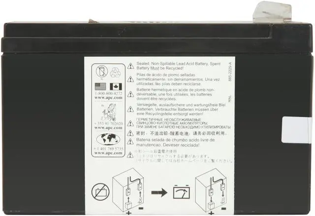 Alt view image 3 of 7 - APC UPS Battery Replacement for APC Back-UPS Models BE500R, BE550MC, BK300C, BK350, BK500, BK500BLK, BK500M, BK500MC, BK500MUS, and SC420, SU420NET (RBC2)
