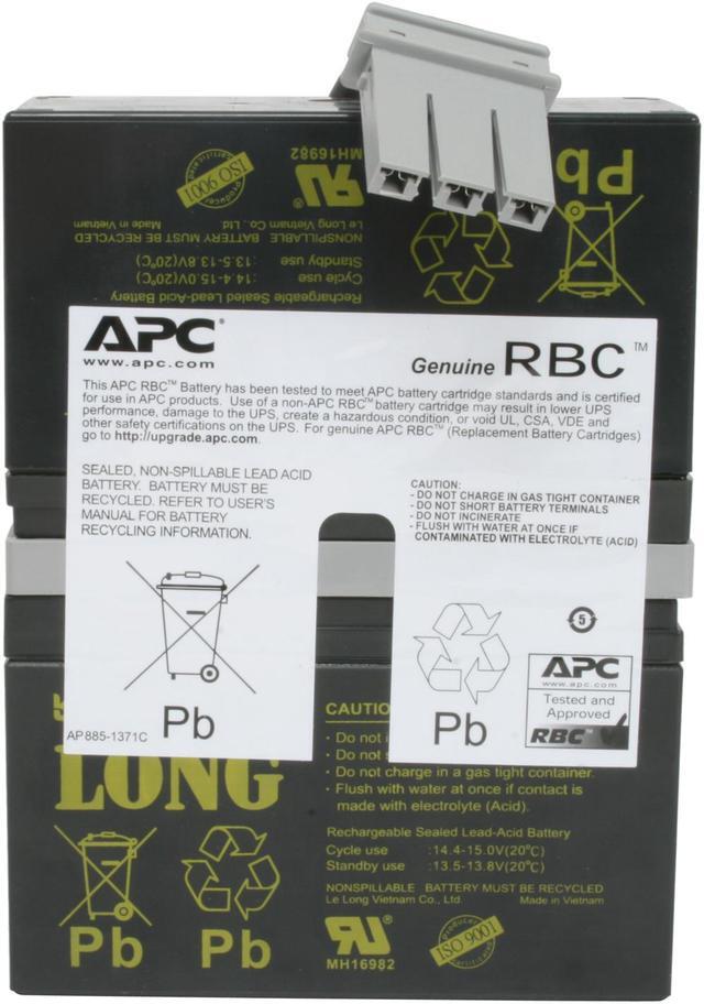 Alt view image 3 of 5 - APC UPS Battery Replacement for APC Back-UPS Models BR1000, BX1000, BN1050, BN1250, BR1200, BR500, BR800, BR900, BX1200, BX800, BX900 and select others (RBC32)
