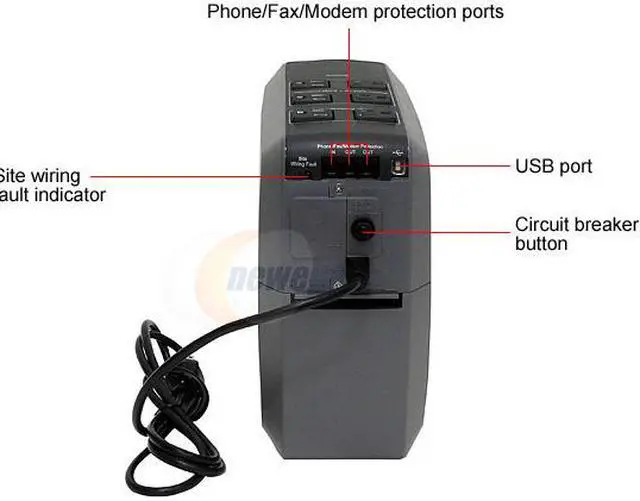 Alt view image 3 of 6 - BELKIN Office F6C550-AVR 550VA 330W 6 Outlets UPS