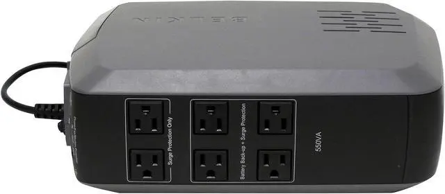 Alt view image 4 of 6 - BELKIN Office F6C550-AVR 550VA 330W 6 Outlets UPS