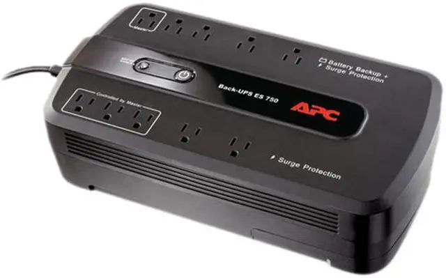 Alt view image 4 of 5 - APC BE750G Back-UPS 750 VA 10-outlet Uninterruptible Power Supply (UPS) (Replaced by BE850M2)