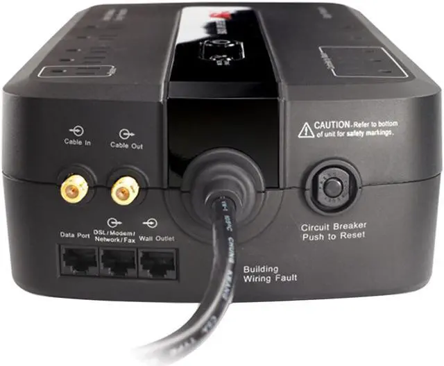 Alt view image 2 of 8 - APC BE750G 750 VA 450 Watts 10 Outlets Power Saving Back-UPS ES