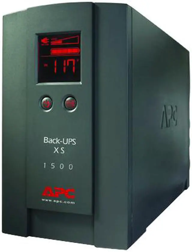 Main image of APC BX1500LCD 1500 VA 850 Watts 8 Outlets BACK-UPS XS 1500VA LCD 120V