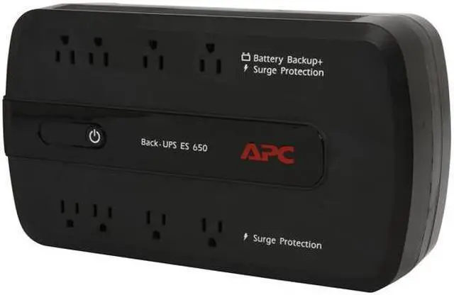 Alt view image 3 of 9 - APC Back-UPS ES BE650G 650 VA 390 Watts 8 Outlets UPS