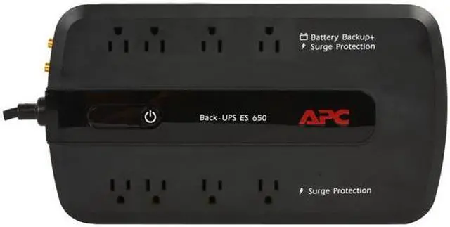 Alt view image 5 of 9 - APC Back-UPS ES BE650G 650 VA 390 Watts 8 Outlets UPS