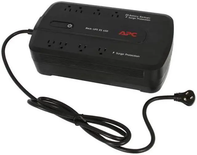 Alt view image 6 of 9 - APC Back-UPS ES BE650G 650 VA 390 Watts 8 Outlets UPS