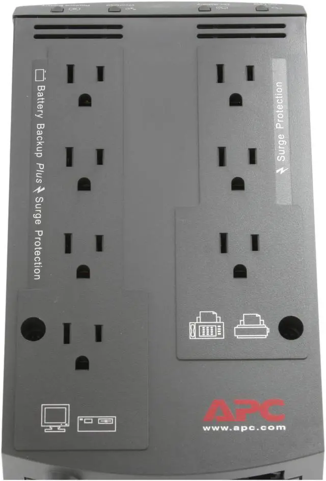 Alt view image 6 of 13 - APC Back-UPS Pro BP350UC 350 VA 220 Watts USB Port UPS