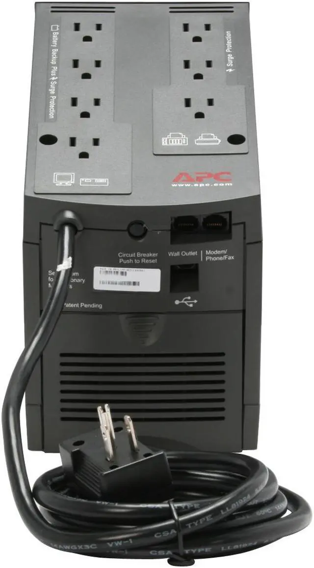 Alt view image 8 of 13 - APC Back-UPS Pro BP350UC 350 VA 220 Watts USB Port UPS