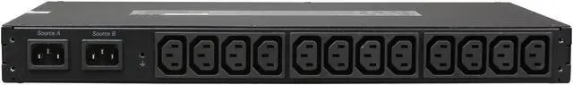 Alt view image 4 of 5 - APC AP7721 Switched 10A Rack-mount Transfer Switch
