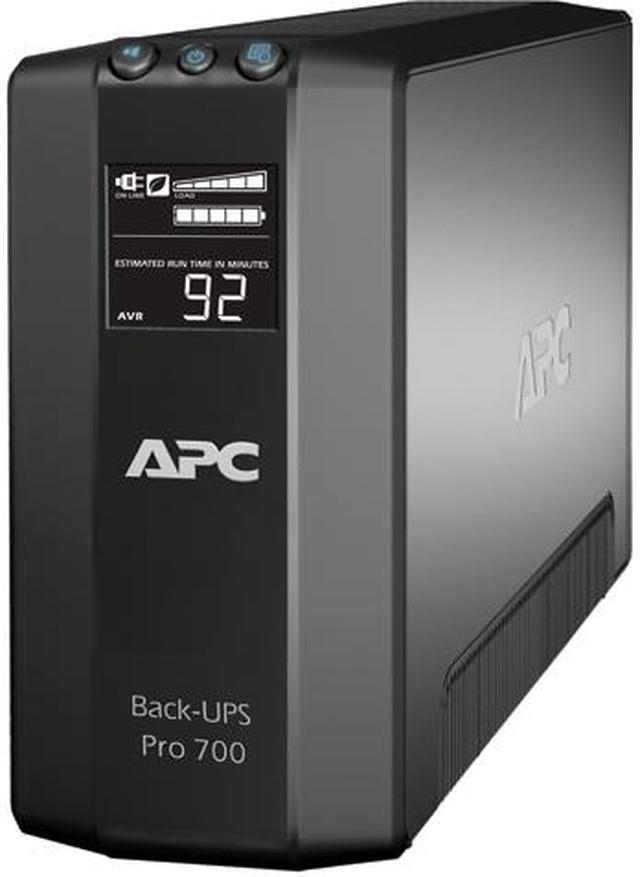 Alt view image 4 of 7 - APC BR700G Back-UPS Pro, 700VA/420W, Tower, 120V, 6x NEMA 5-15R outlets, AVR, LCD, User Replaceable Battery - Tower - 12 Hour Recharge - 3 Minute Stand-by - 120 V Input - 120 V AC Output - Serial Port