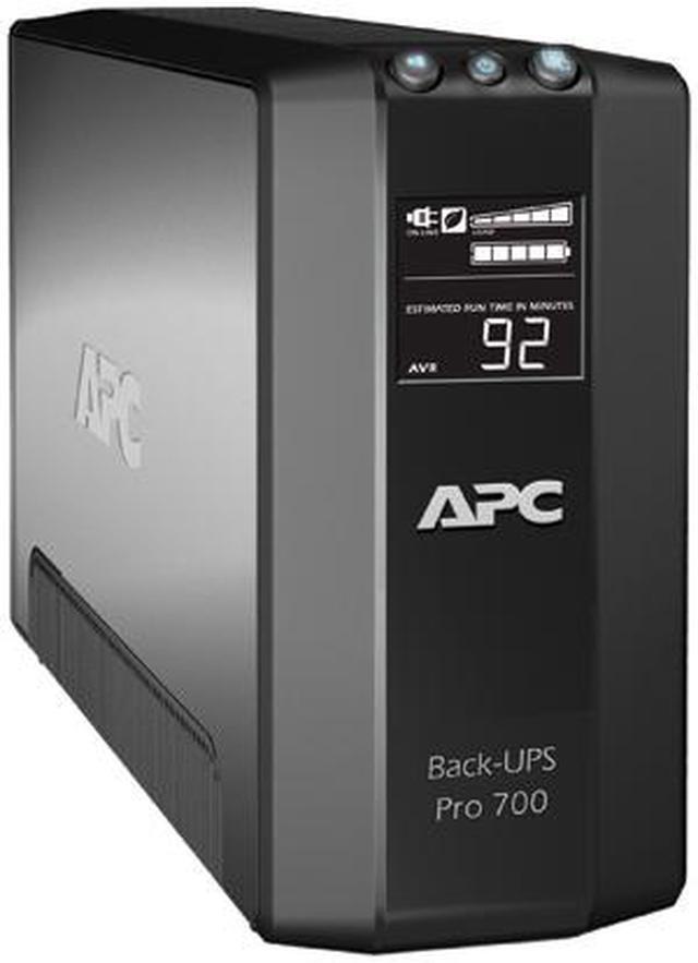 Alt view image 5 of 7 - APC BR700G Back-UPS Pro, 700VA/420W, Tower, 120V, 6x NEMA 5-15R outlets, AVR, LCD, User Replaceable Battery - Tower - 12 Hour Recharge - 3 Minute Stand-by - 120 V Input - 120 V AC Output - Serial Port