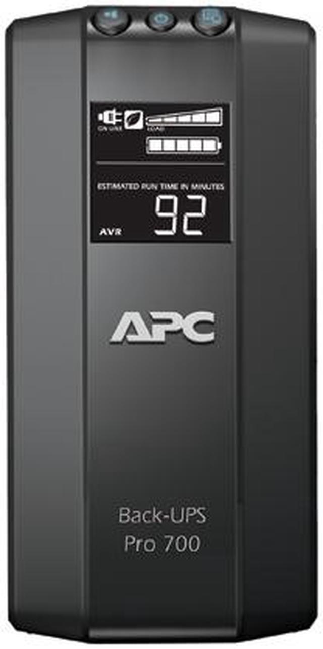 Alt view image 6 of 7 - APC BR700G Back-UPS Pro, 700VA/420W, Tower, 120V, 6x NEMA 5-15R outlets, AVR, LCD, User Replaceable Battery - Tower - 12 Hour Recharge - 3 Minute Stand-by - 120 V Input - 120 V AC Output - Serial Port