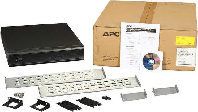 Alt view image 6 of 6 - APC External Battery Pack for Smart-UPS Extended Run SMX-Series (up to 1500 VA), 48V, 2U Rackmount/Tower Convertible (SMX48RMBP2U)